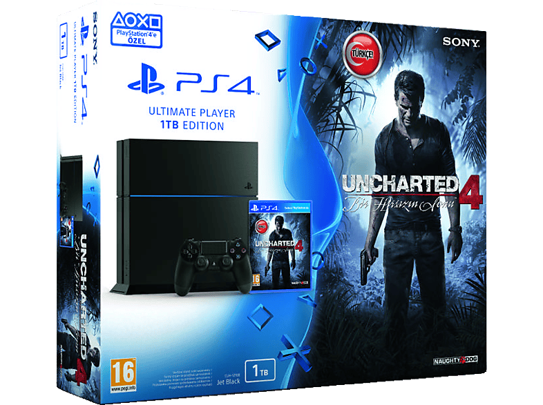 プレステ4 SONY Playstation 4 1TB + Uncharted 4: Bir Hırsızın Sonu Fiyat