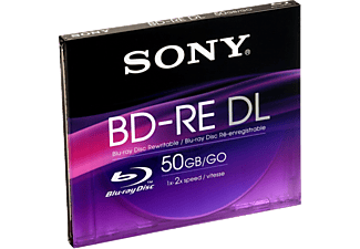 SONY BD-RE DL újraírható Blu-ray lemez 50 GB 2x, 2 rétegű, normál tokban
