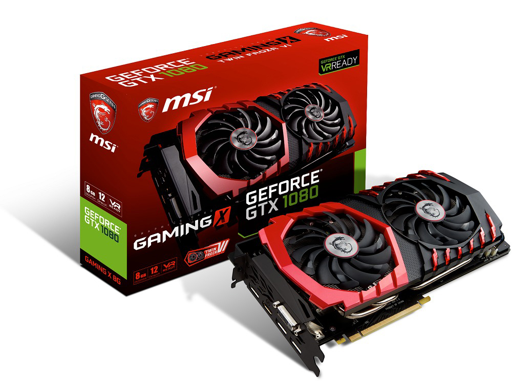 MSI GeForce® GTX 1080 Gaming X 8GB (V336-001R) (NVIDIA, Grafikkarte)