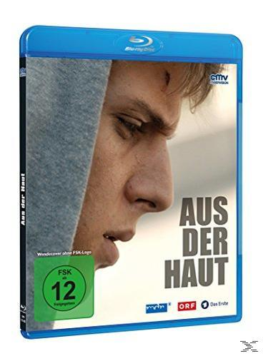 Blu-ray-Cover: das Profil eines Mannes, mit dem Titel Aus Der Haut (Deutsch).
