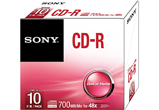SONY CD-R írható lemez 700 MB 48x, 10 db dobozban