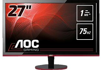 AOC G2778VQ - Gaming Monitor, Full-HD, 27 ", 1 ms, 75 Hz, Schwarz/Rot