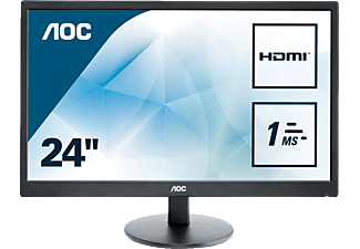 AOC E2470SWH - Écran, 23.6 ", Full-HD, 60 Hz, Noir