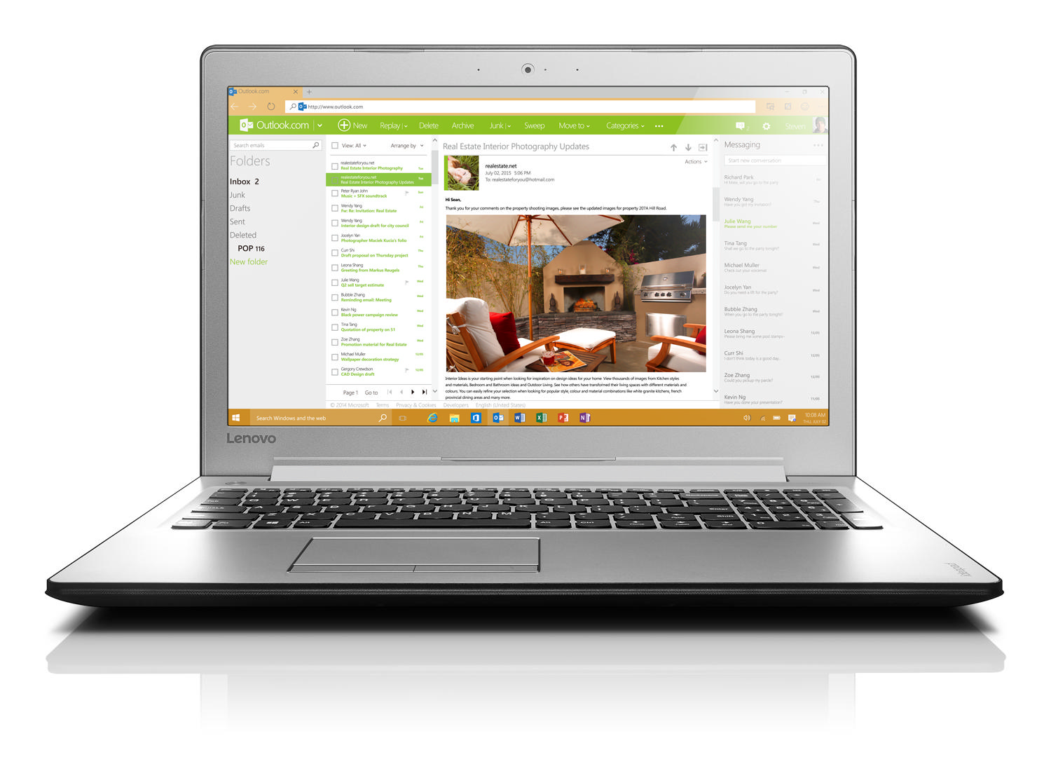 LENOVO ideapad 510 15.6"  Intel Core i5 işlemci 2.3 GHz 8GB 1 TB 940MX 2GB 80SR006QTX Win10 Laptop