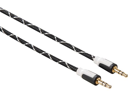 HAMA 30131 - câble jack (Noir/blanc)