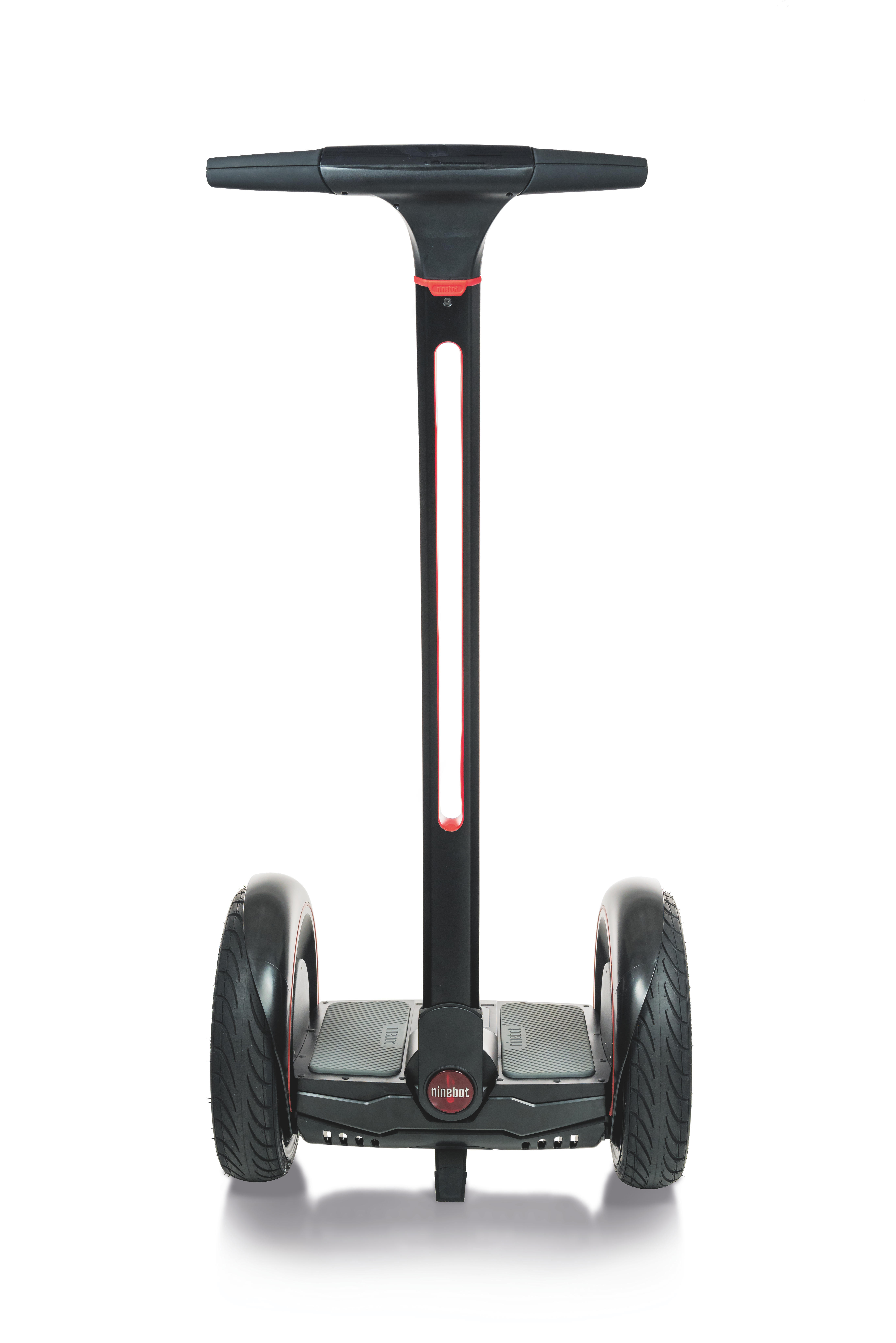 NINEBOT Elite E+  Schwarz/Rot E-Scooter (12 Zoll, Schwarz)