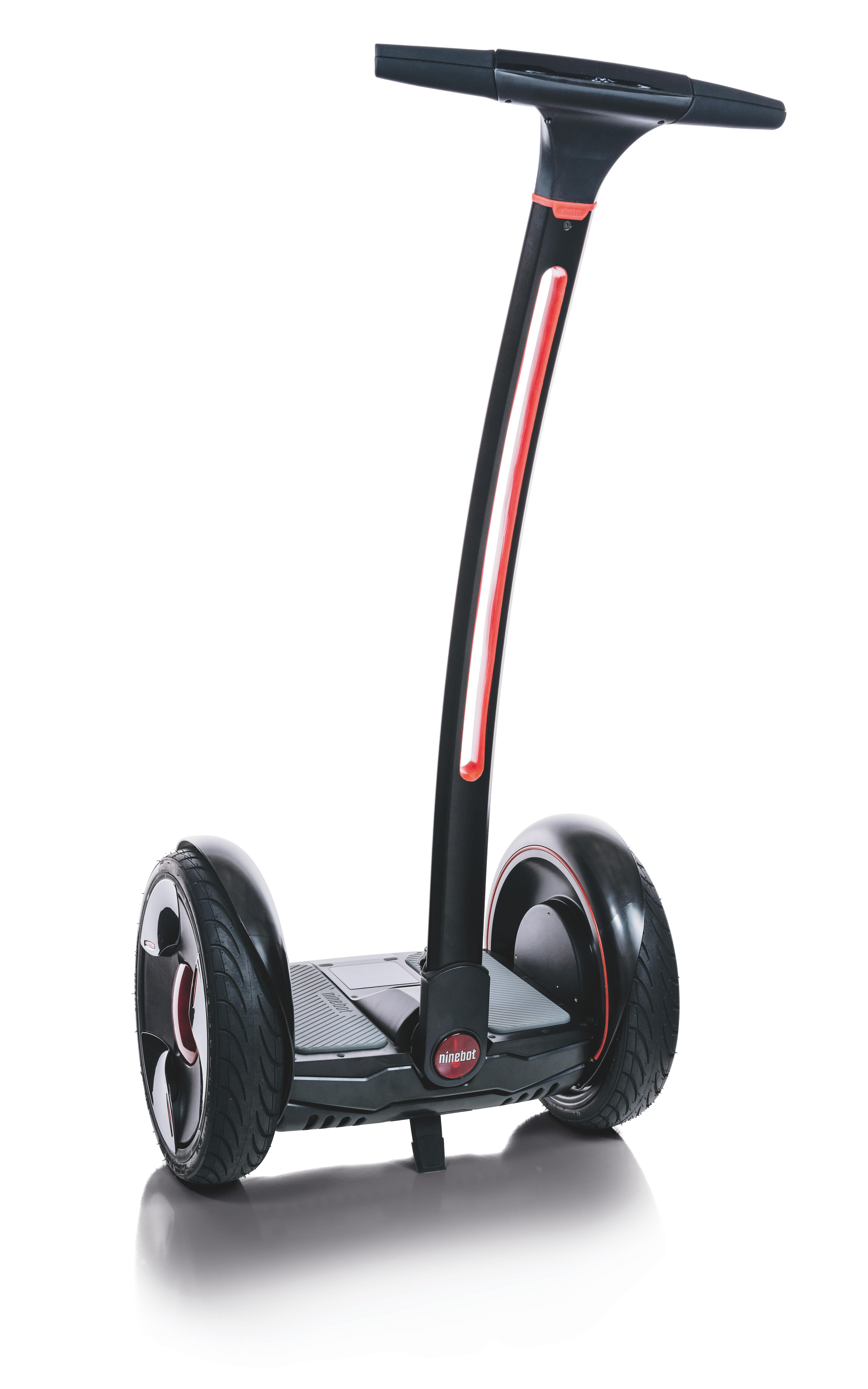 NINEBOT Elite E+  Schwarz/Rot E-Scooter (12 Zoll, Schwarz)