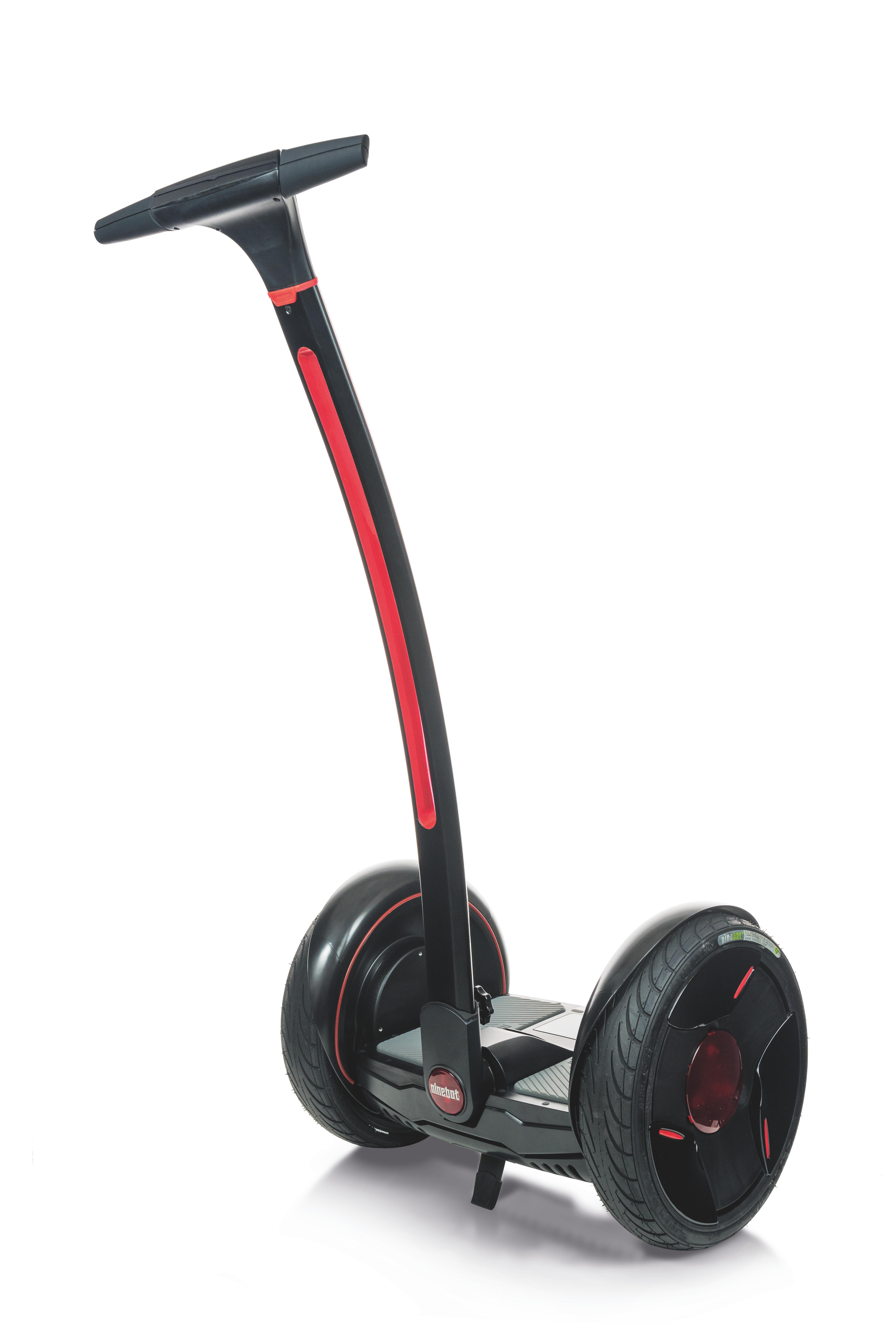 NINEBOT Elite E+  Schwarz/Rot E-Scooter (12 Zoll, Schwarz)