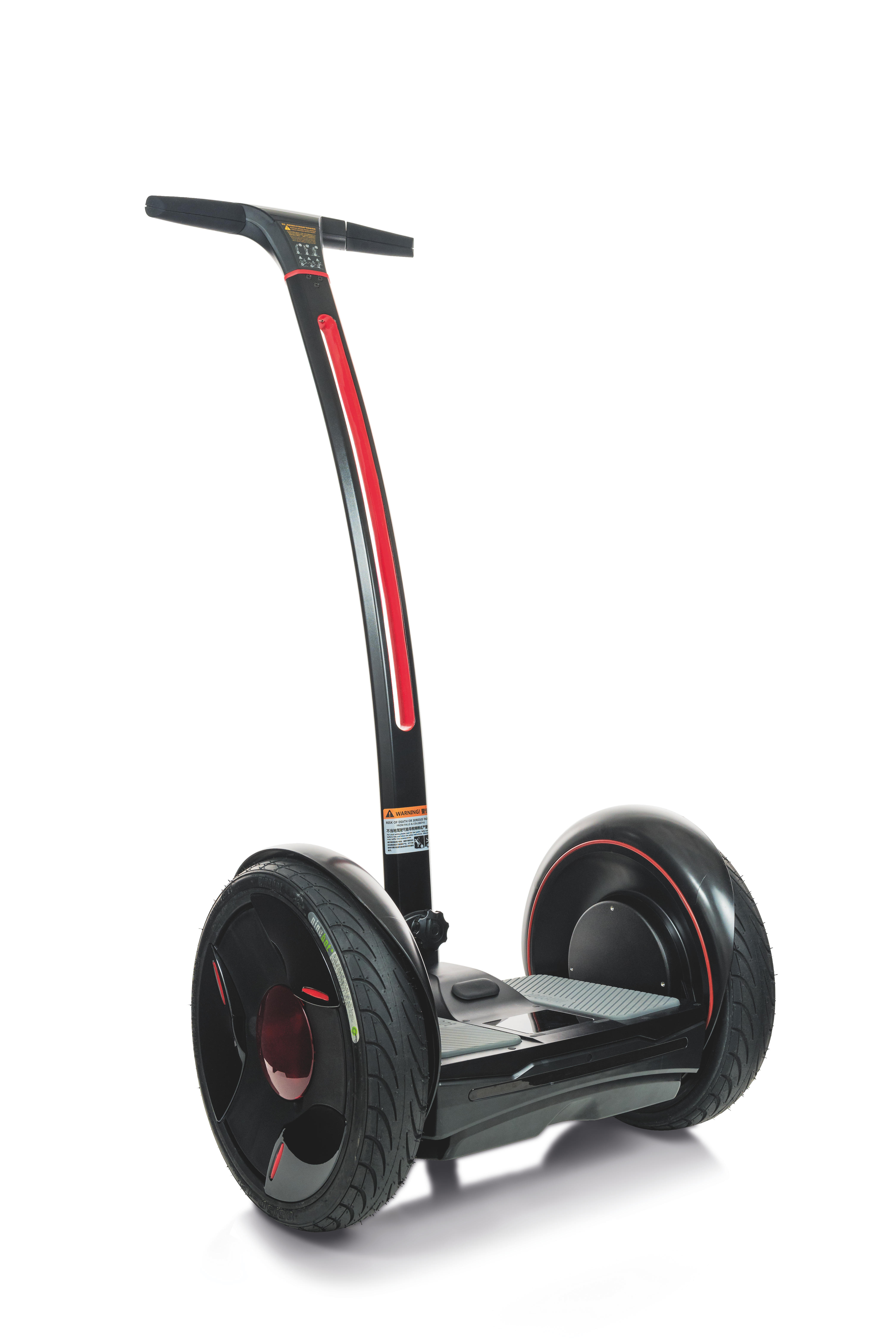 NINEBOT Elite E+  Schwarz/Rot E-Scooter (12 Zoll, Schwarz)