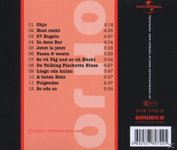 CD-Cover. Titel in orange, weiß und schwarzer Schrift auf orange-schwarzem Hintergrund.