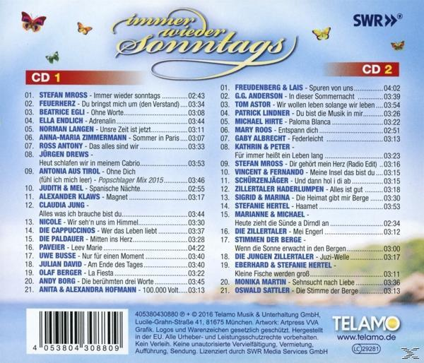 sonntags - VARIOUS Immer wieder - (CD)