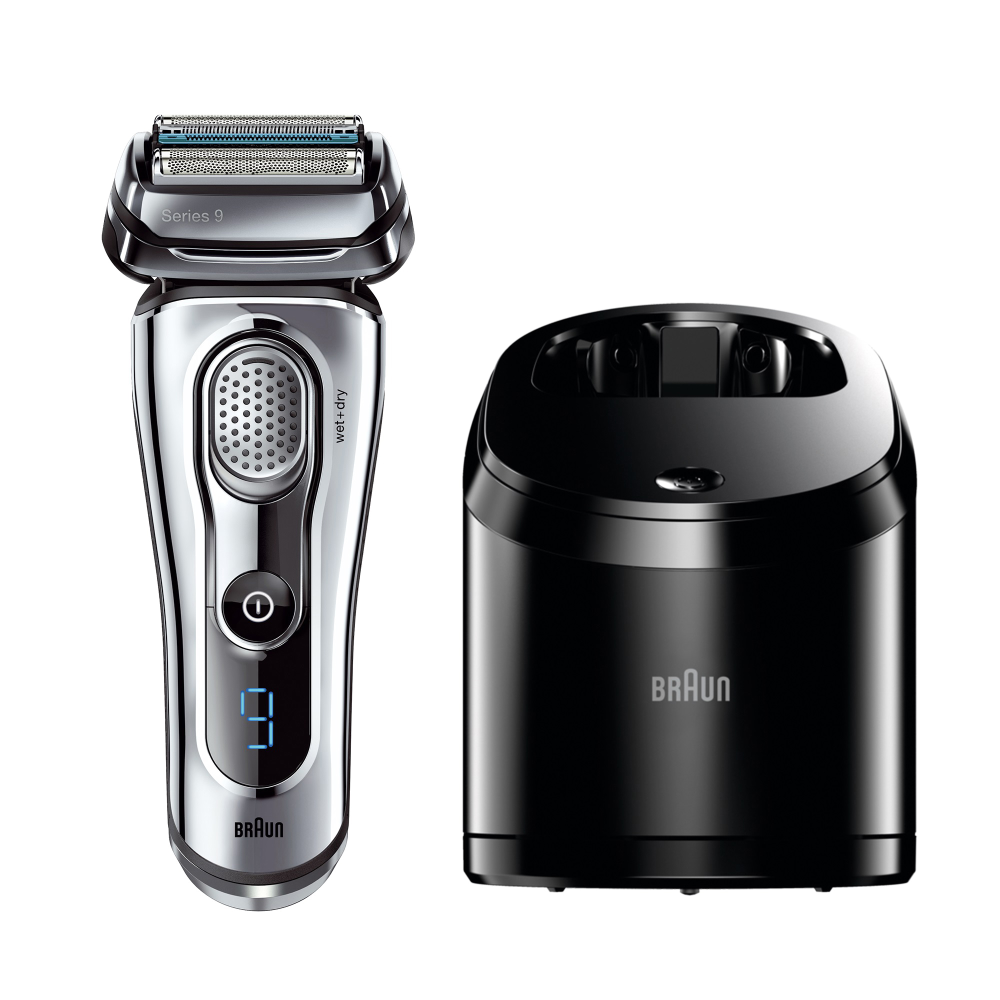 BRAUN Series 9 - 9095cc Rasierer Dunkelgrau (SyncroSonic Technologie, Reinigungsstation: Ja)