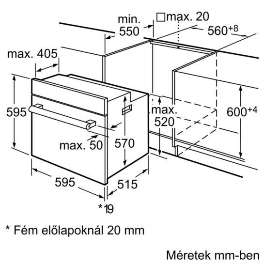 SIEMENS HB 64 AR 550 F beépíthető pirolitikus sütő