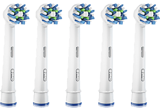 ORAL-B CrossAction 5er - Brossettes enfichables (Blanc)