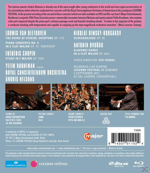 Bronfman, Festival Nelsons/Bronfman/Royal Yefim Concertgebouw Orch. At - (Blu-ray) Lucerne -