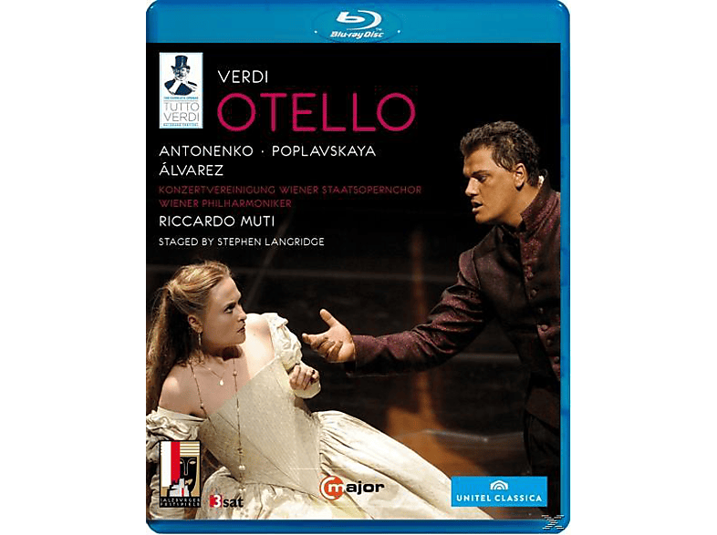 Regio Othello Muti/Antonenko/Poplavskaya - (Blu-ray) Orchestra/Coro - Teatro Pa,
