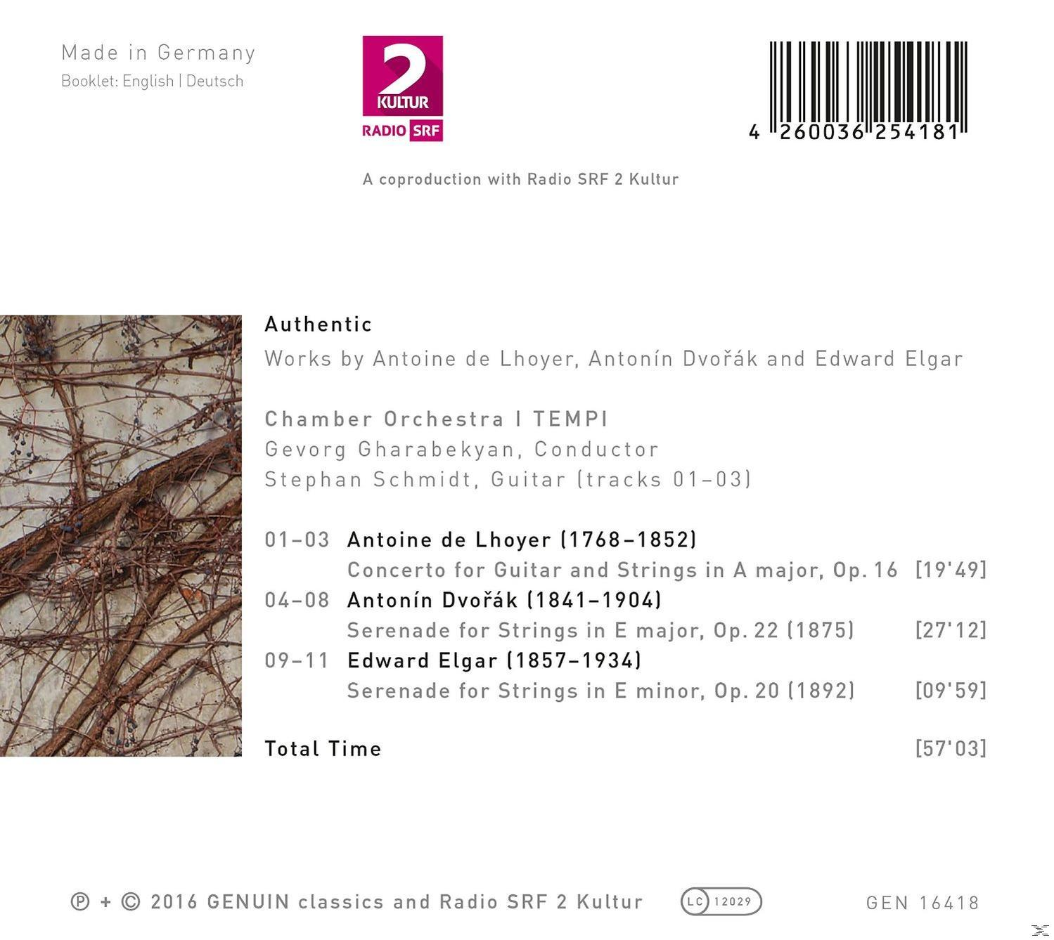 Stephan Schmidt, Chamber Orchestra I Tempi - Authentic  - (CD)