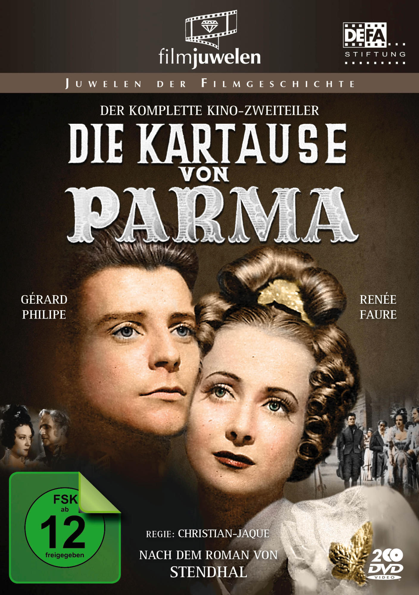 DVD-Cover mit einem Paar in einem klassischen Film. Der Titel ist auf Deutsch.