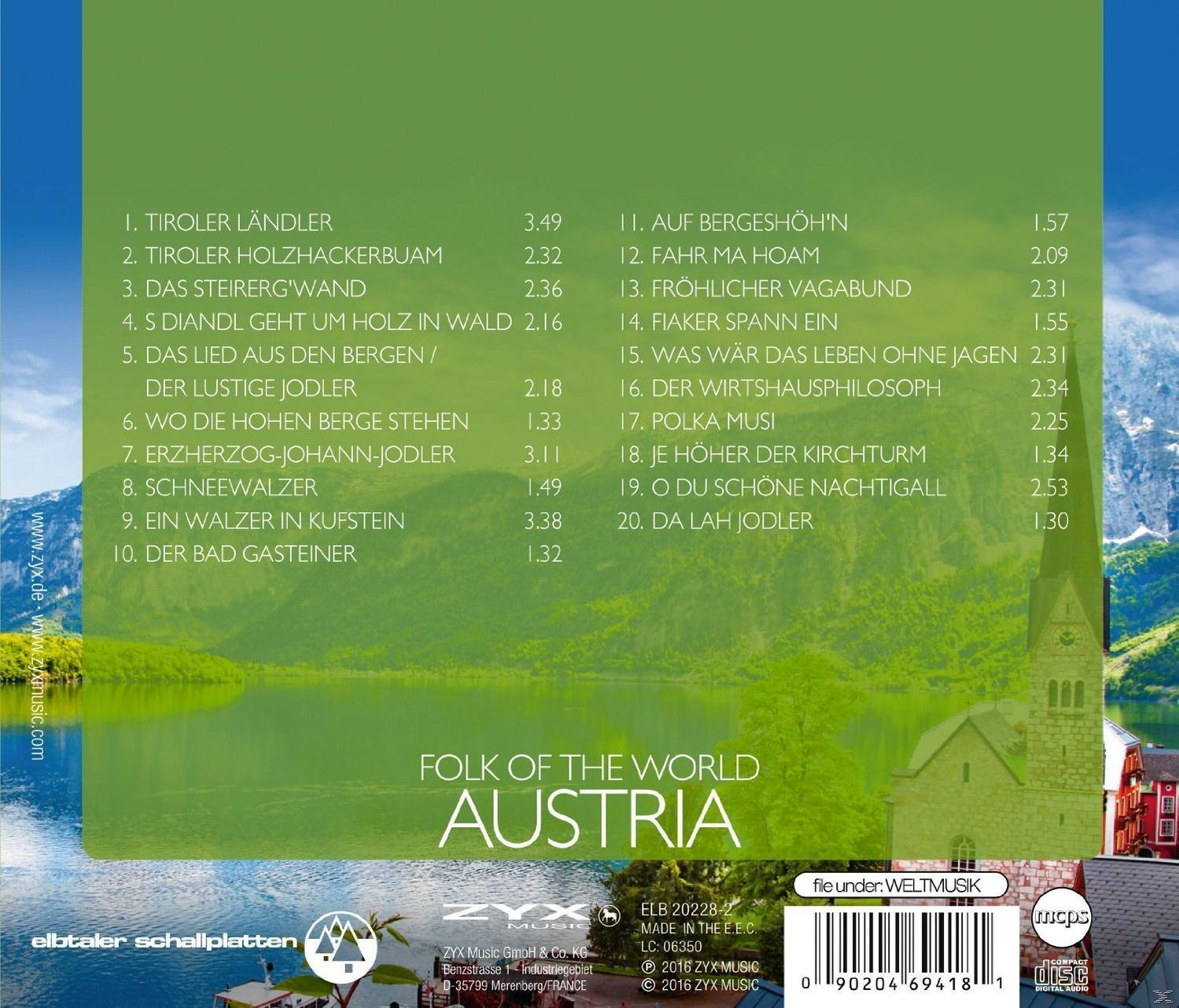 CD-Cover. Landschaftsbild, Text auf Deutsch und Musik-Trackliste.