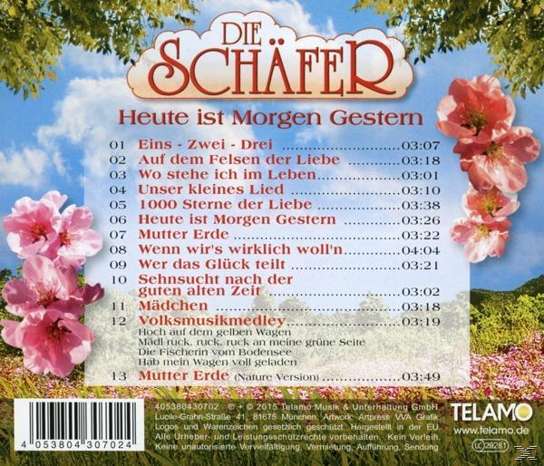 CD-Cover mit Blumen und Text. Weißer Hintergrund mit Titelliste und Namen.