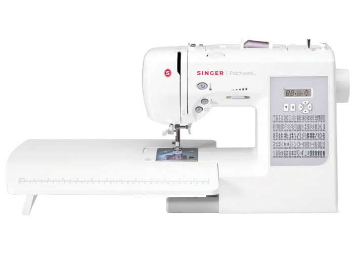 SINGER 7285Q Patchwork Nähmaschine (100-Stiche, Freiarmnähen, Weiß)