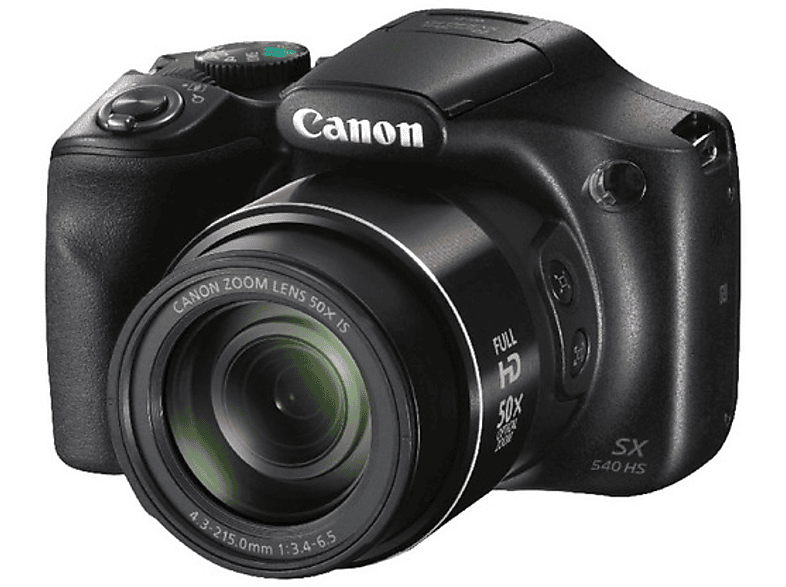 CANON PowerShot SX540 HS Digitalkamera Schwarz, 50fach opt. Zoom, LCD