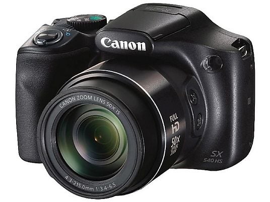 Cámara bridge - Canon PowerShot SX540 HS, Sensor CMOS, 20.3 MP, Full HD, Wi-Fi, NFC, Negro