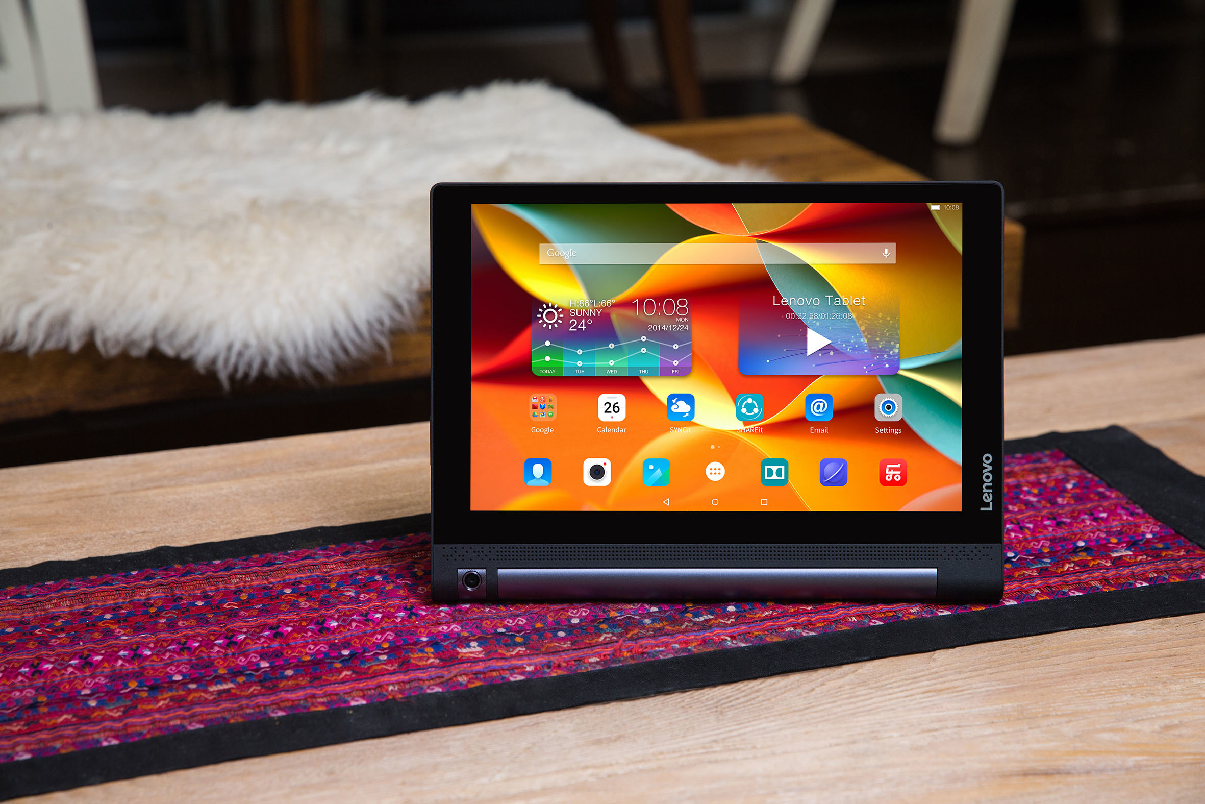 LENOVO YOGA Tab 3 10, Tablet, 16 GB, 10,1 Zoll, Schwarz
