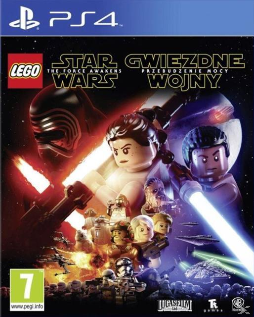 Lego Star Wars videojáték borítója. Lego formában szereplő karakterek, a háttérben egy űrcsoporttal.