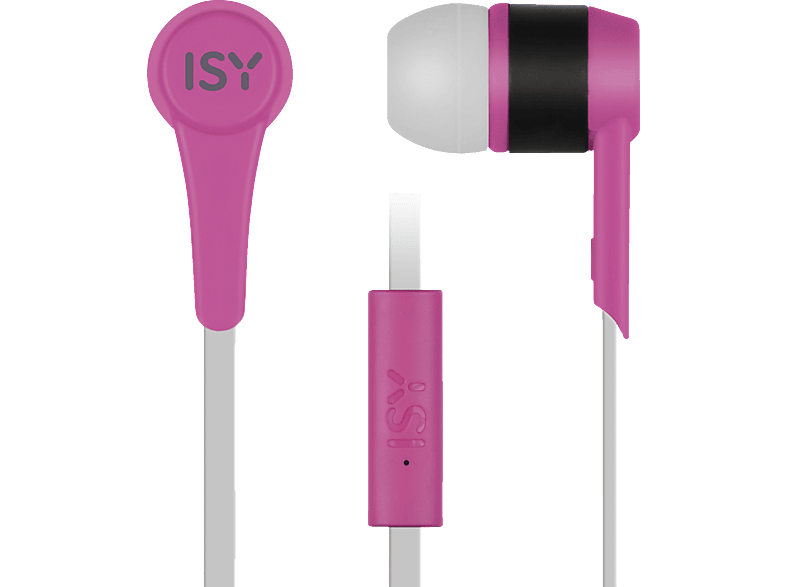 ISY IIE1101PI headset fülhallgató, pink