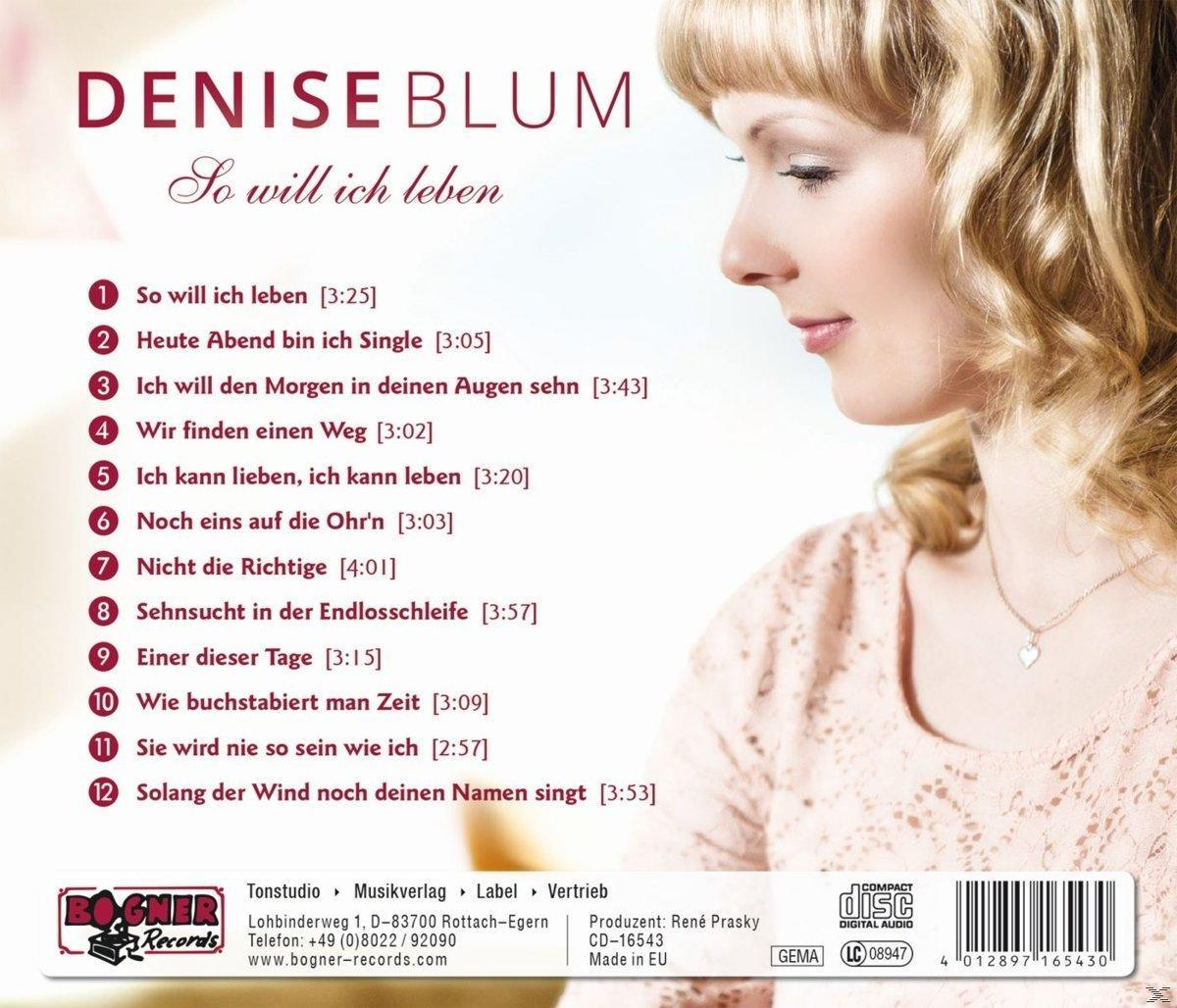 So (CD) leben - Blum Denise - will ich
