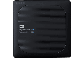 WESTERN DIGITAL WD My Passport Wireless Pro WDBSMT0030BBK - Unità di rete - 3 TB - Nero - Disco rigido (HDD, 3 TB, Nero)