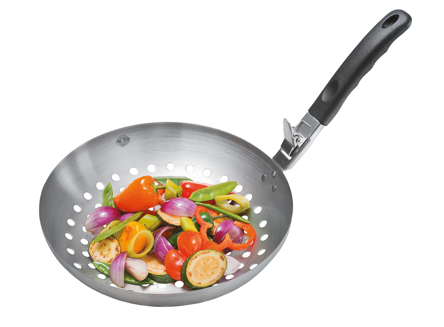 GEFU 89250 BBQ Wok Edelstahl/Schwarz