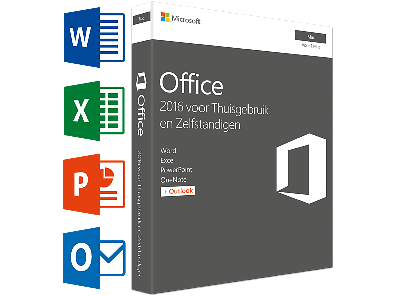 Office Mac Home and Business 2016 (NL) - 1 Mac
