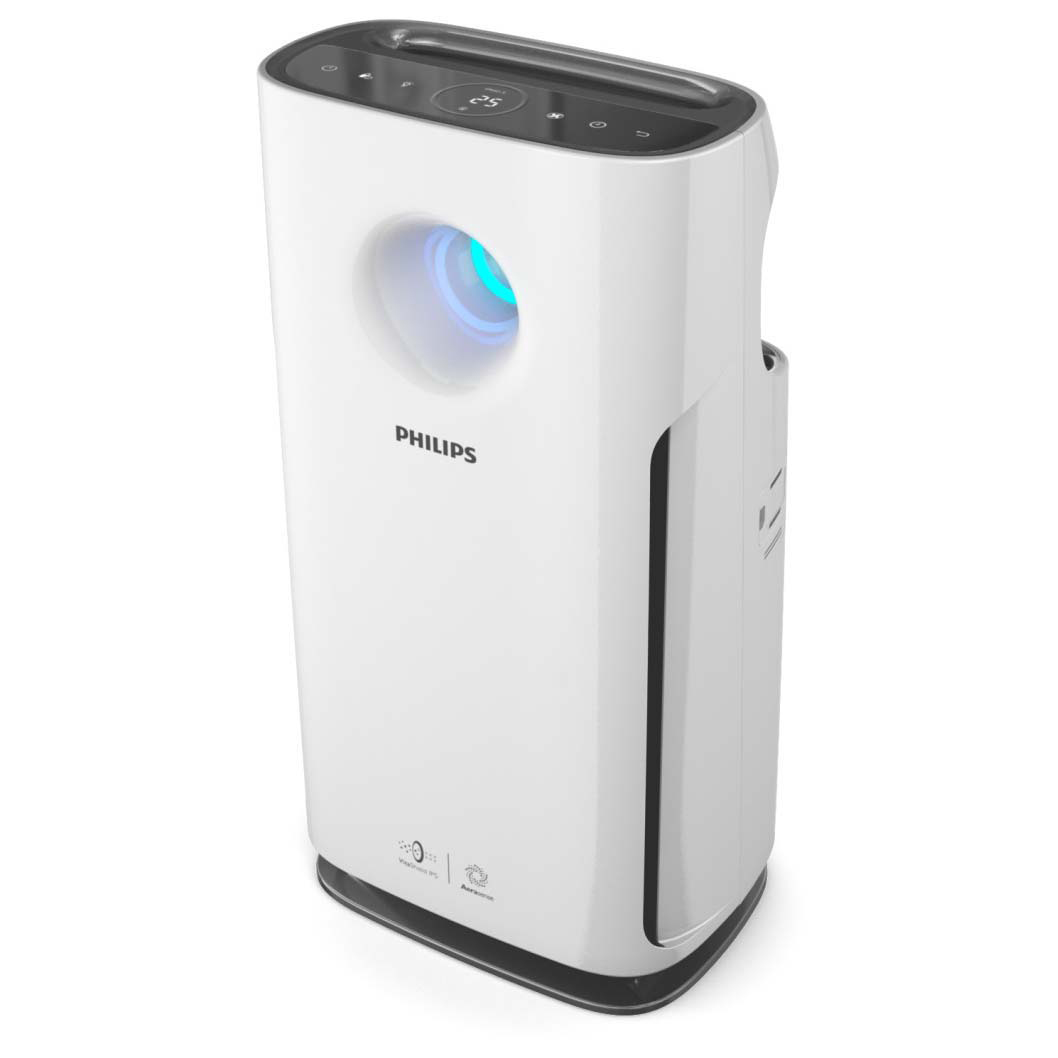 PHILIPS AC3256/10 3000 Series Luftreiniger Weiß (60 Watt, Raumgröße: 95 m³, Vorfilter, NanoProtect S3 HEPA-Filter, NanoProtect AC-Filter)
