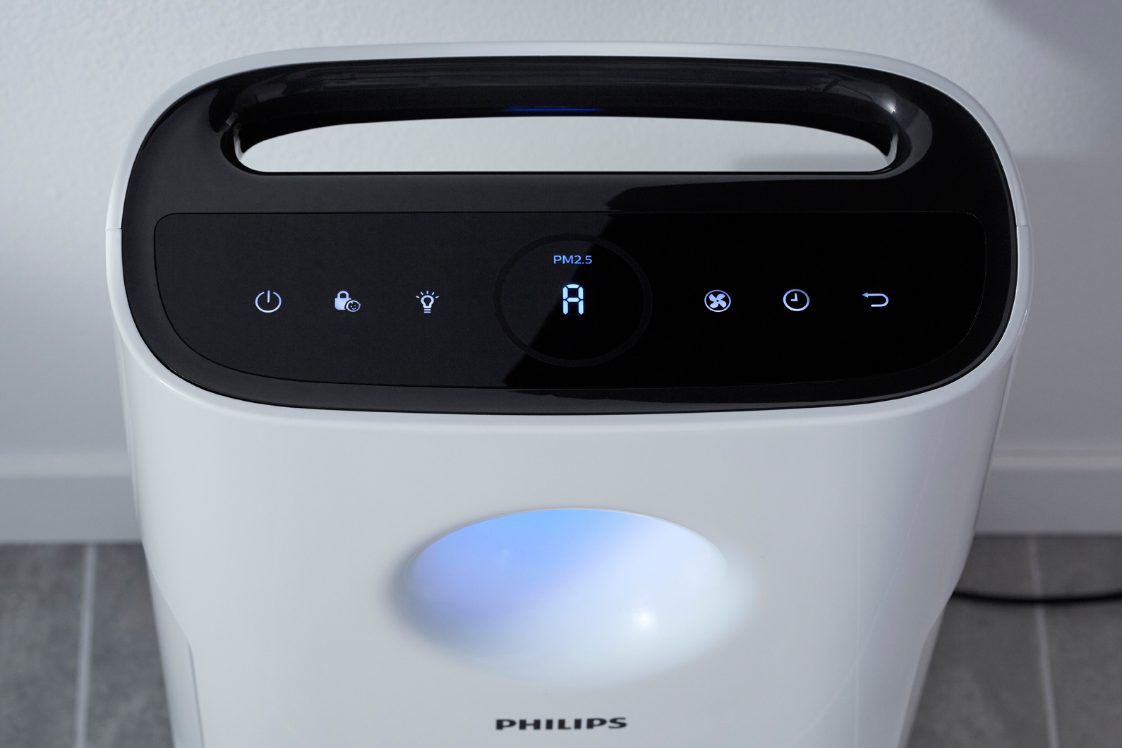 PHILIPS AC3256/10 3000 Series Luftreiniger Weiß (60 Watt, Raumgröße: 95 m³, Vorfilter, NanoProtect S3 HEPA-Filter, NanoProtect AC-Filter)