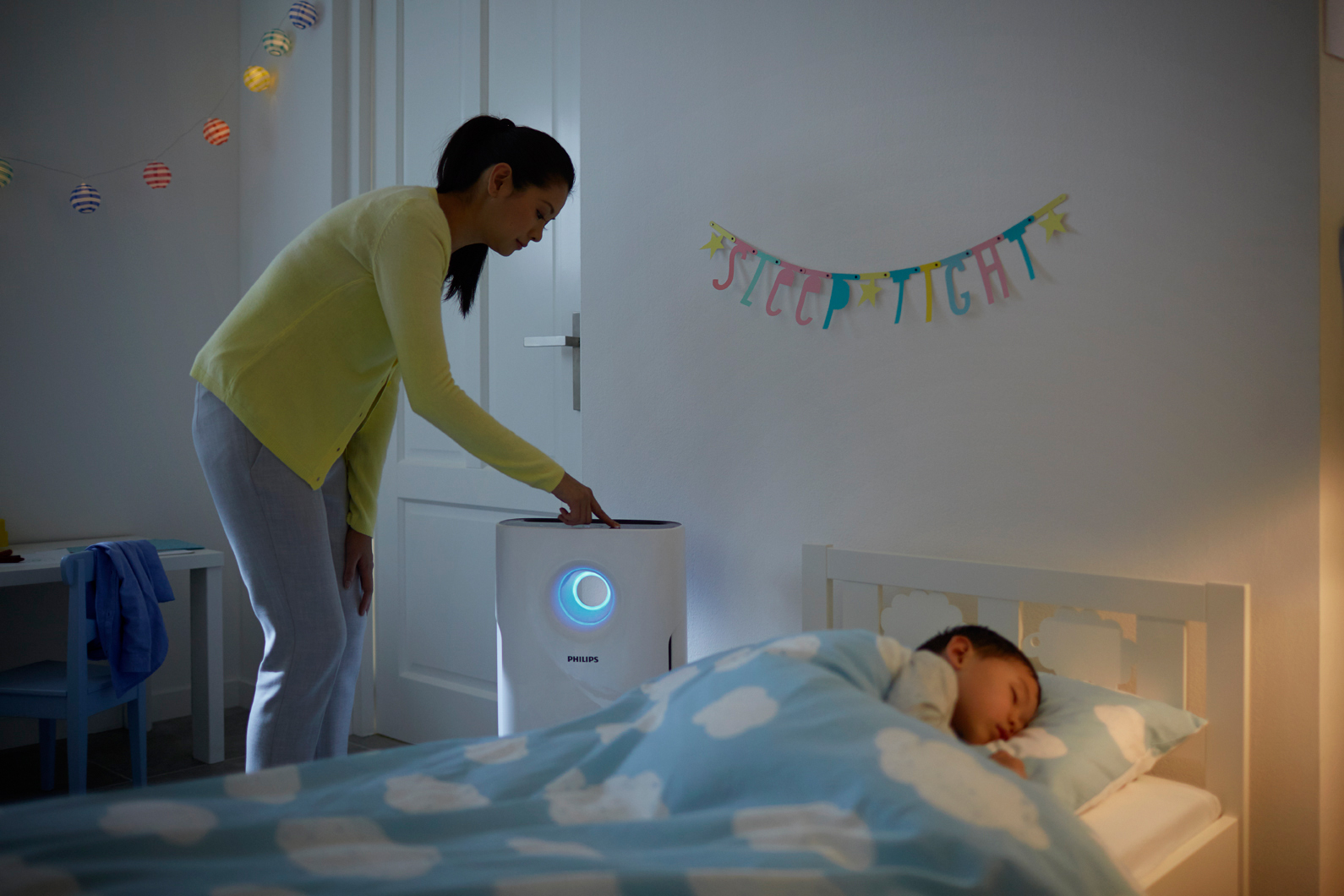 PHILIPS AC3256/10 3000 Series Luftreiniger Weiß (60 Watt, Raumgröße: 95 m³, Vorfilter, NanoProtect S3 HEPA-Filter, NanoProtect AC-Filter)