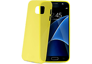 CELLY Galaxy S7-hez, sárga ultravékony szilikon hátlap