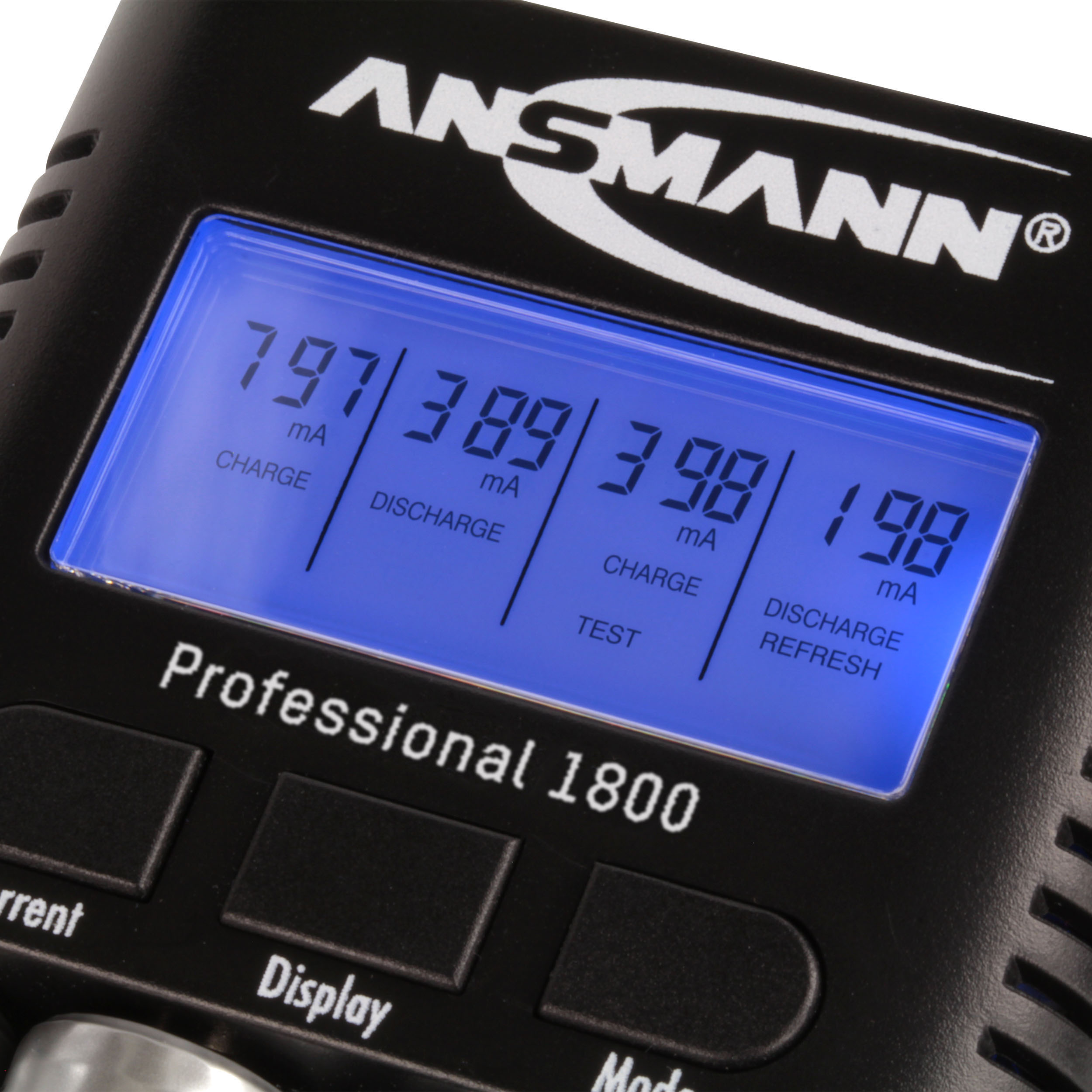 ANSMANN 1001-0040 NIBC-PROFESSIONAL1800-W-EU-BL Ladegerät, 12 Volt, Schwarz