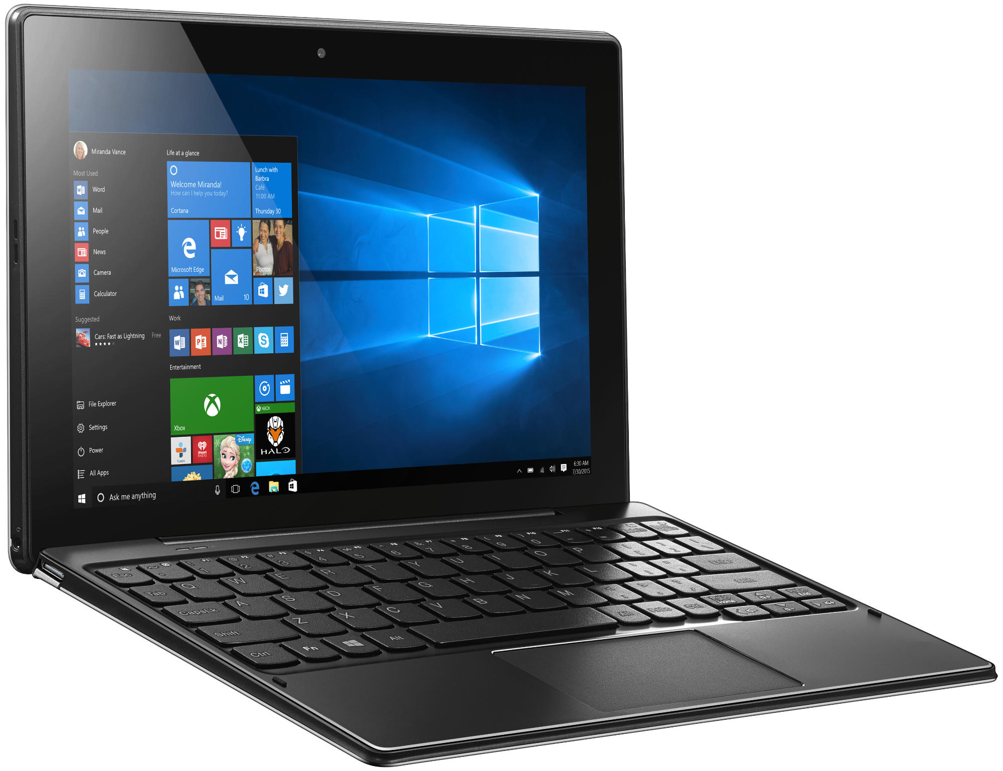 LENOVO MIIX 310, Tablet, 64 GB, 10,1 Zoll, Silber