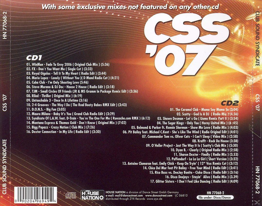 VARIOUS - CSS  07-Club Sound Syndicate  - (CD)
