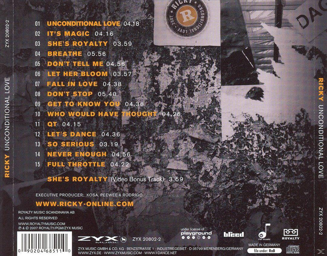 Ricky - Unconditional Love  - (CD)