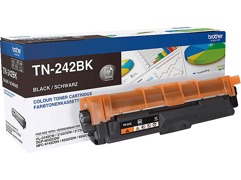TN-242BK Schwarz BROTHER Tonerkartusche (TN242BK)
