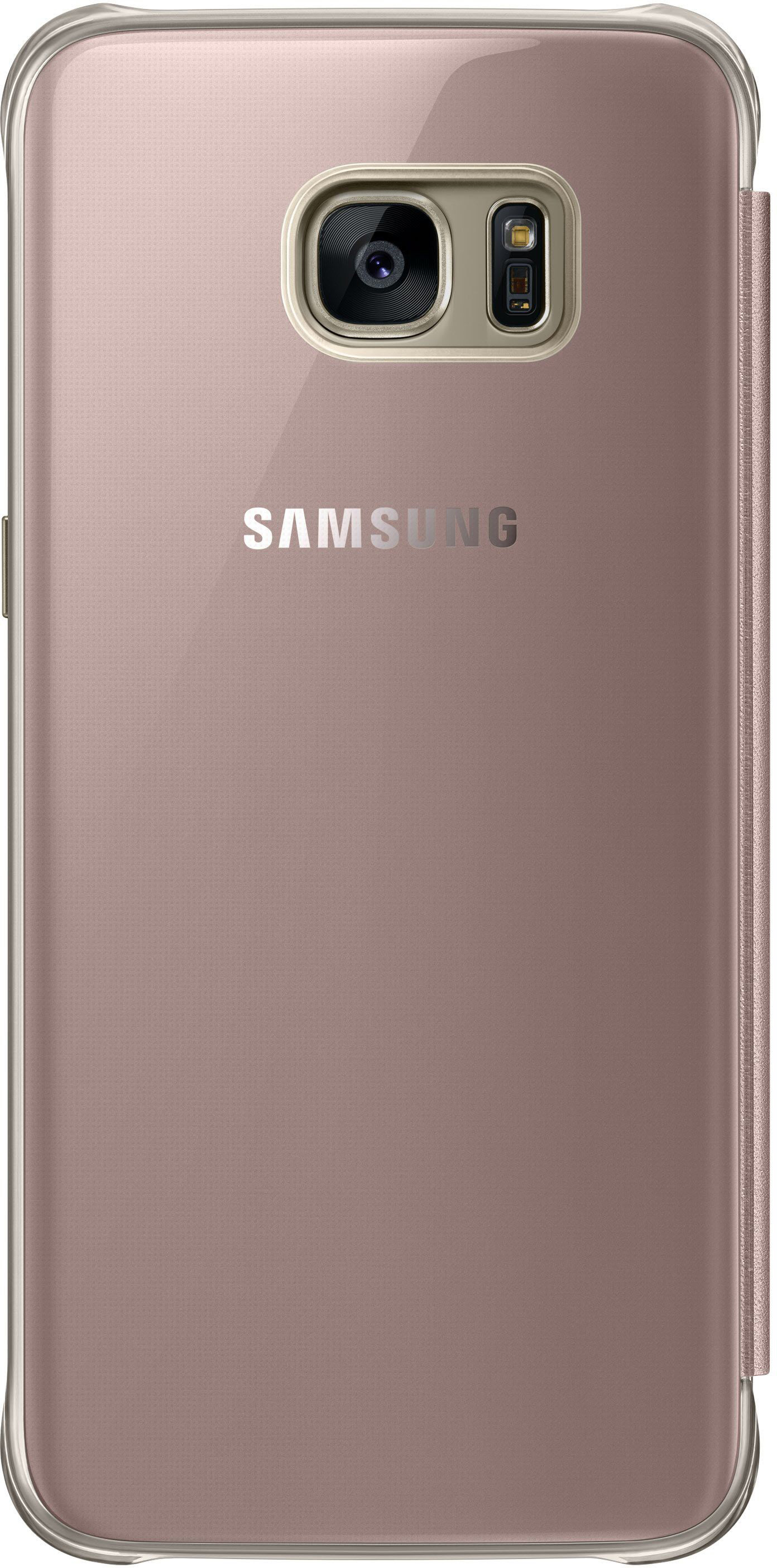 SAMSUNG EF-ZG935CZEGWW, Bookcover, Samsung, Galaxy S7 Edge, Pink/Gold