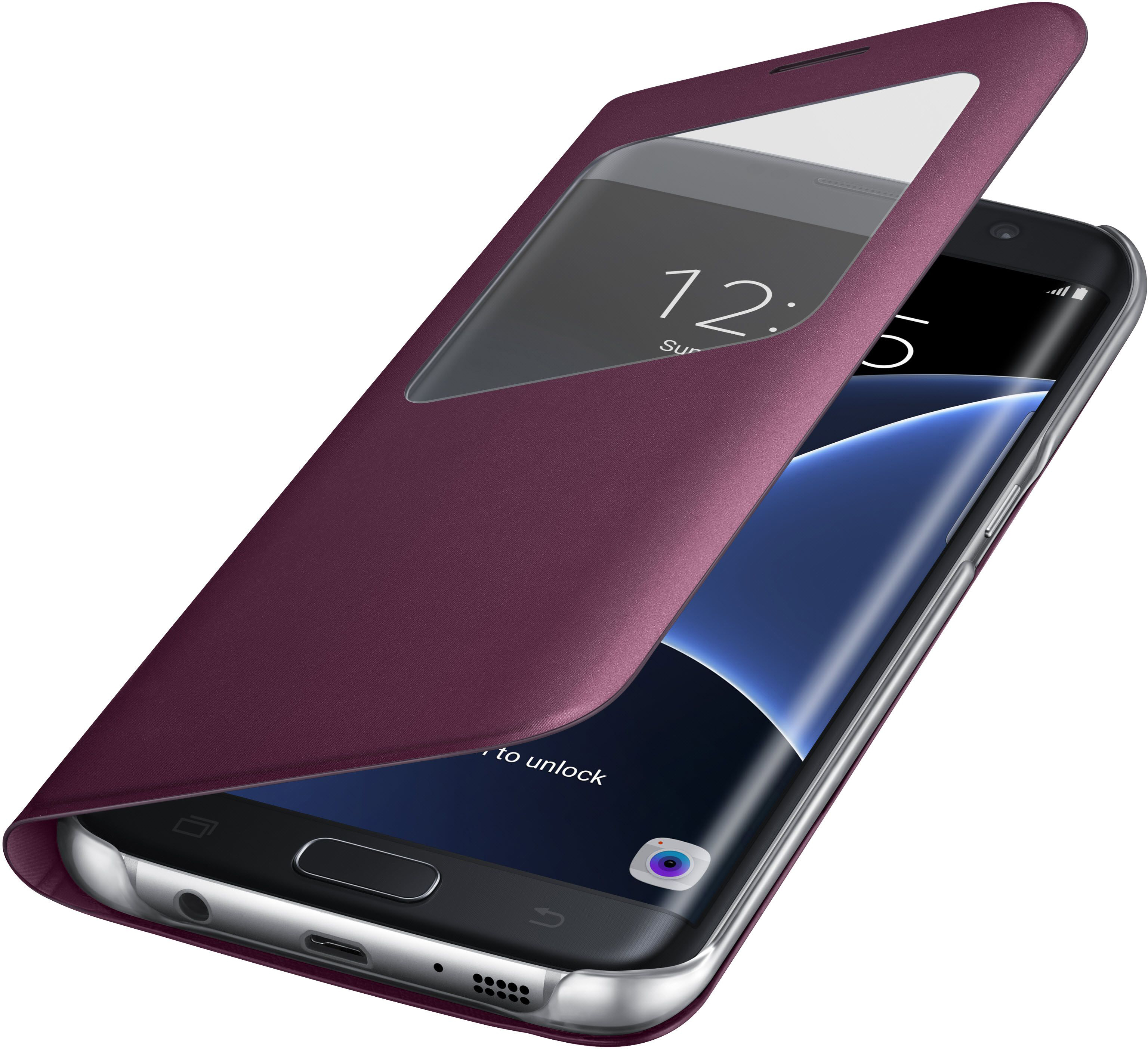 SAMSUNG EF-CG935, Bookcover, Samsung, Galaxy S7 Edge, Violett