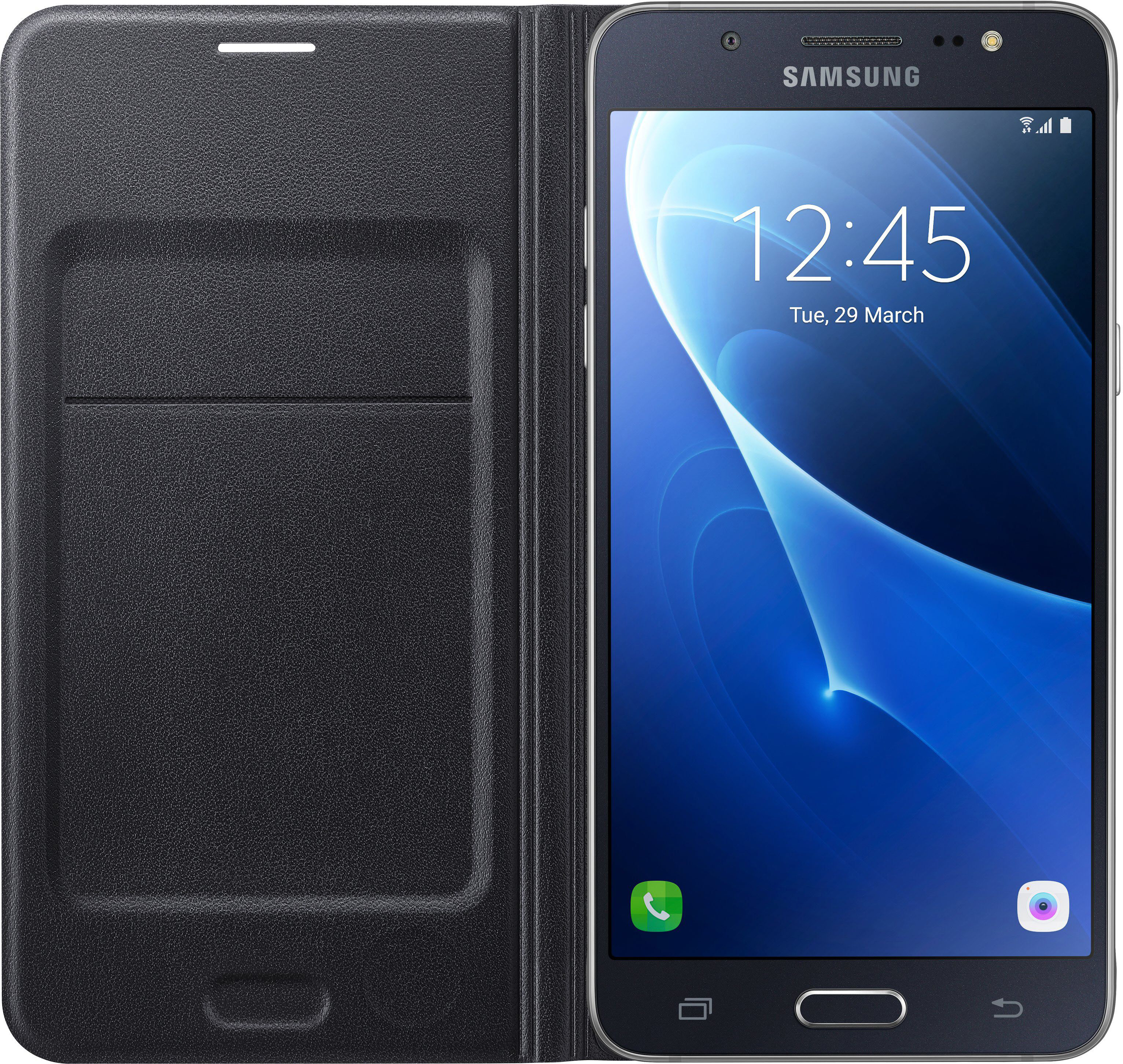 SAMSUNG EF-WJ510, Bookcover, Samsung, Galaxy J5, Schwarz