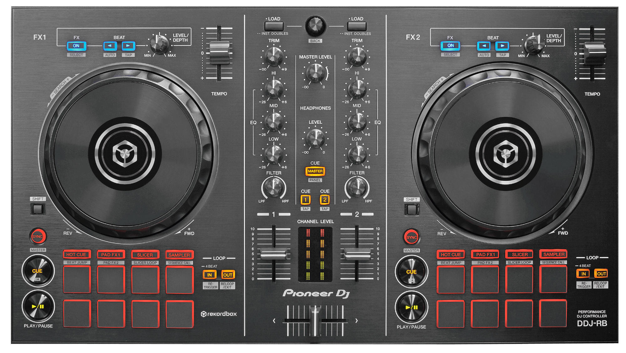PIONEER DJ DDJ-RB DJ-Controller, Schwarz | MediaMarkt