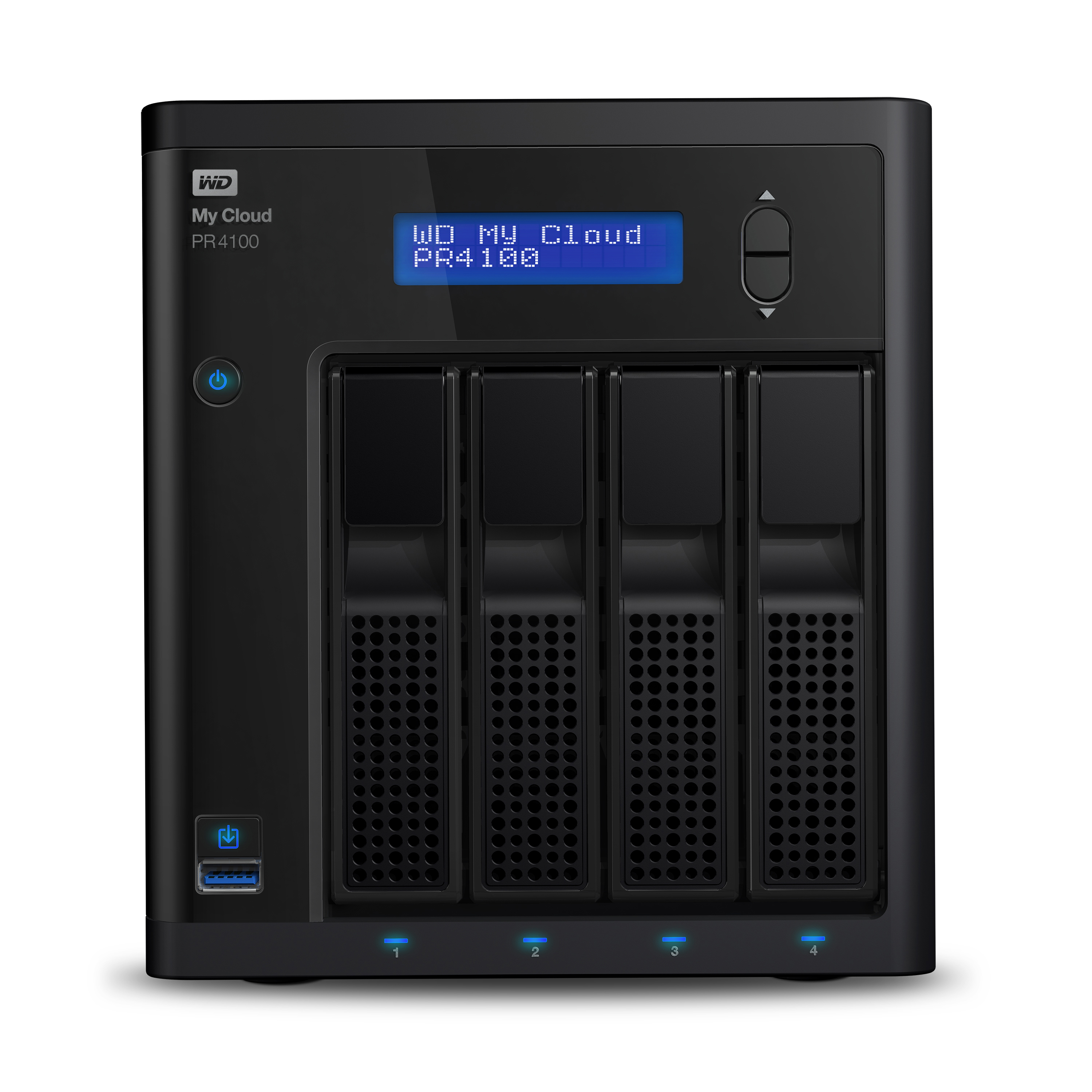 WD My Cloud™ Pro Series PR4100, 16 TB, NAS 3,5 Zoll Anzahl Festplattenschächte: 4 Schwarz}