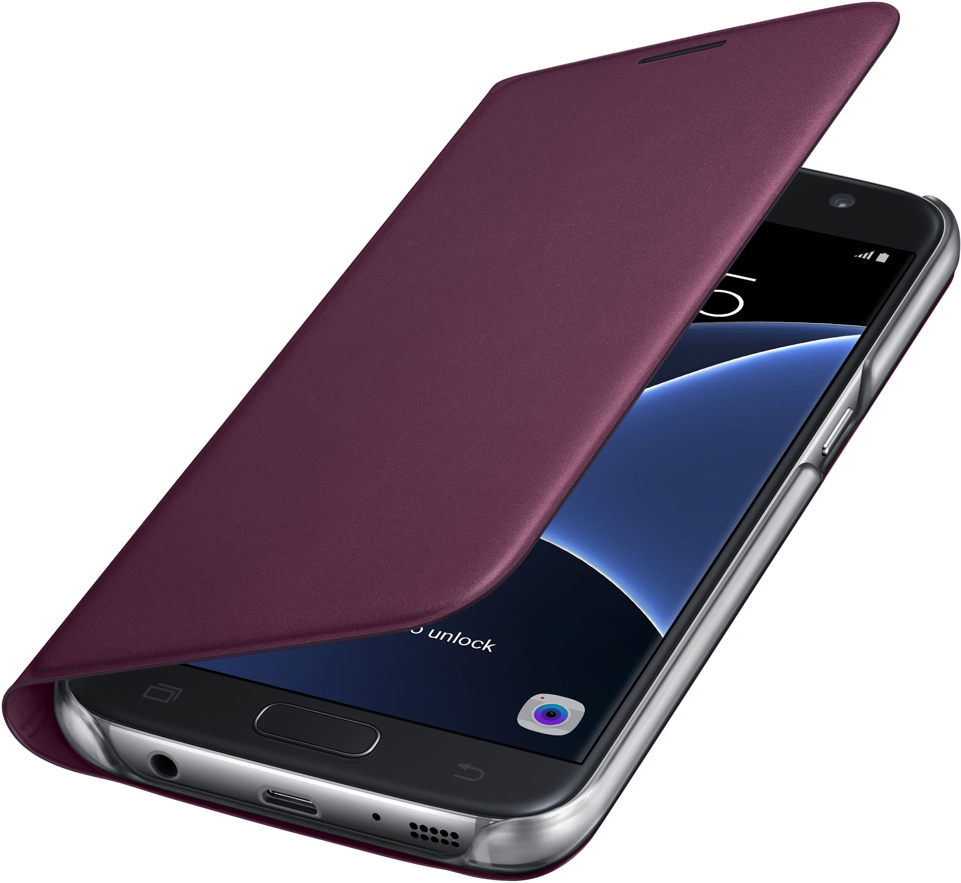 SAMSUNG EF-WG930, Bookcover, Samsung, Galaxy S7, Rot