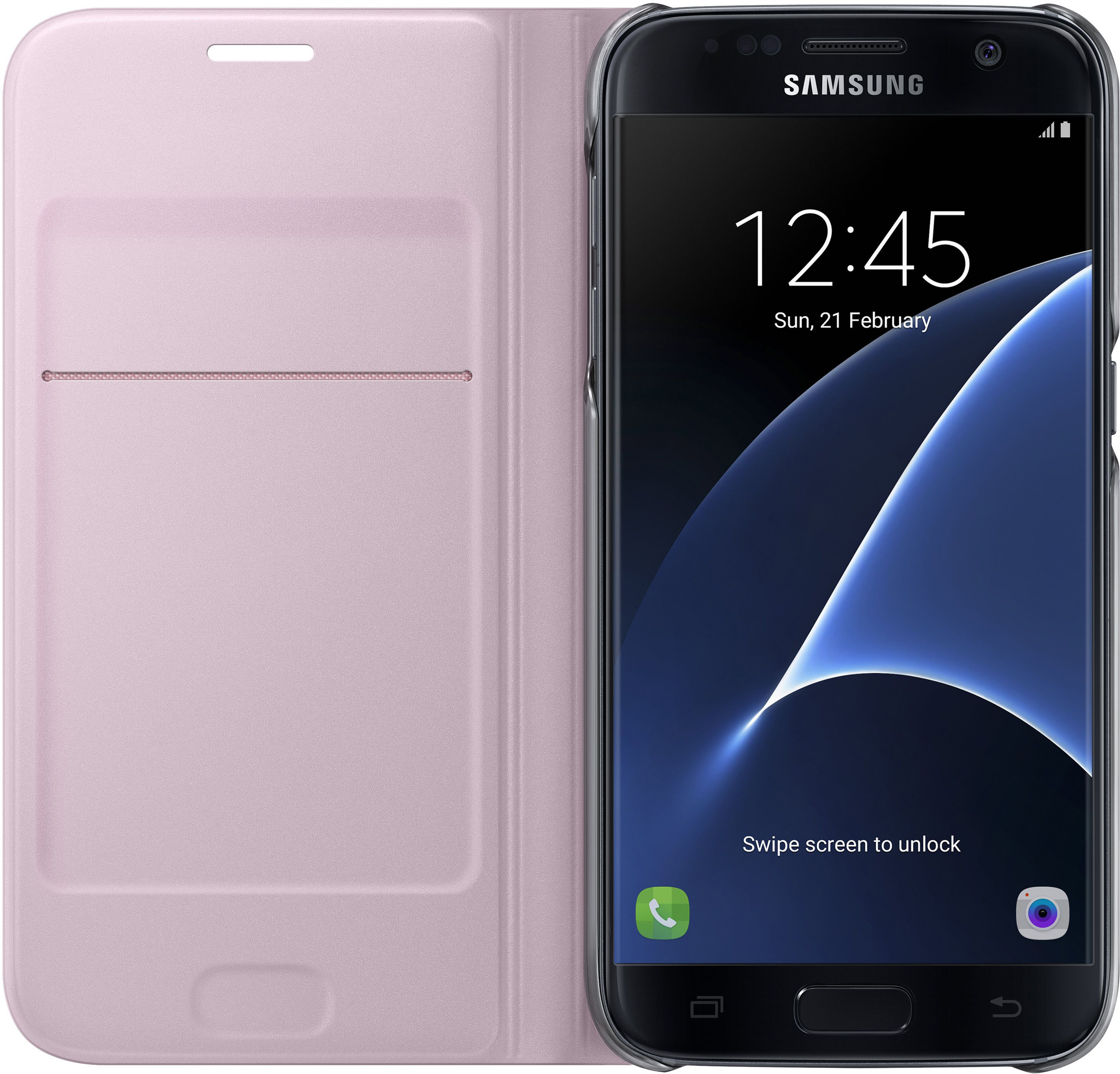 SAMSUNG EF-WG930, Bookcover, Samsung, Galaxy S7, Rosa